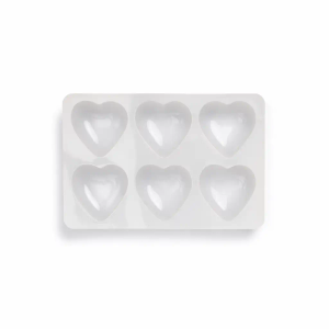 6 Cavity Heart Mould, Silicone