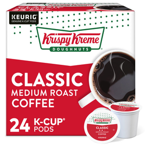 Krispy Kreme Doughnuts Classic K-Cups, Medium Roast – 24 Count