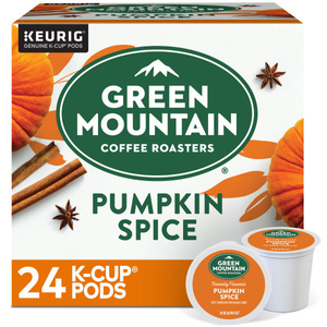 Green Mountain Fair Trade Pumpkin Spice K-Cups, Light Roast – 24 Count