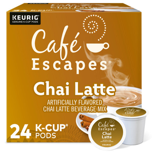 Cafe Escapes Chai Latte K-Cups – 24 Count