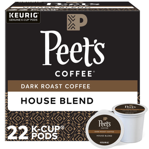 Peet's House Blend K-Cups, Dark Roast – 22 Count
