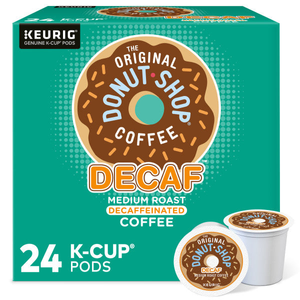 The Original Donut Shop DECAF K-Cups, Medium Roast – 24 Count