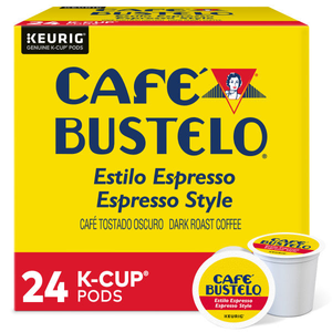Cafe Bustelo Espresso K-Cups, Dark Roast – 24 Count