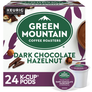 Green Mountain Dark Chocolate Hazelnut K-Cups, Medium Roast – 24 Count