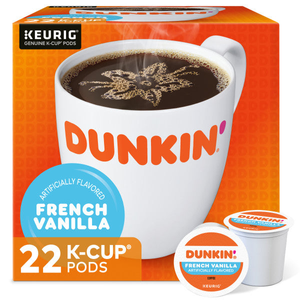 Dunkin' French Vanilla K-Cups, Medium Roast – 24 Count