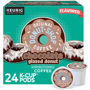 The Original Donut Shop Chocolate Glazed Donut K-Cups, Light Roast – 24 Count