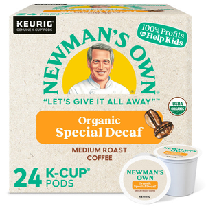 Newman's Own Organics DECAF Special Blend K-Cups, Medium Roast – 24 Count