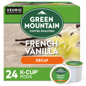 Green Mountain DECAF French Vanilla K-Cups, Light Roast – 24 Count
