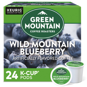Green Mountain Wild Mountain Blueberry K-Cups, Light Roast – 24 Count
