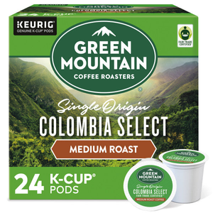 Green Mountain Colombian Fair Trade K-Cups, Medium Roast – 24 Count