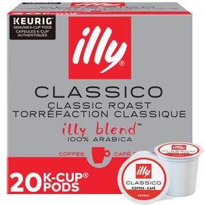 illy Classico K-Cups, Medium Roast – 20 Count