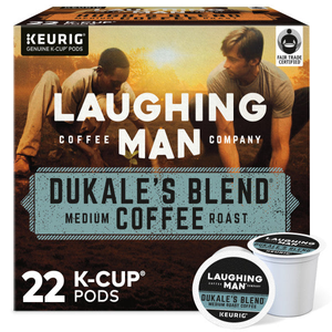 Laughing Man Dukale's Blend K-Cups, Dark Roast – 22 Count