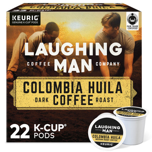 Laughing Man Colombia Huila K-Cups, Dark Roast – 22 Count