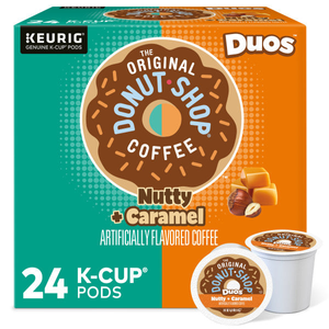 The Original Donut Shop Nutty + Caramel K-Cups, Medium Roast – 24 Count