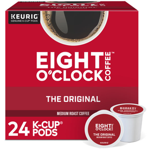 Eight O'Clock Coffee Original K-Cups, Medium Roast – 24 Count