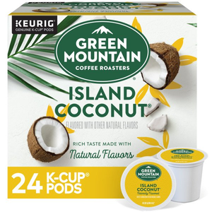 Green Mountain Fair Trade Island Coconut K-Cups, Light Roast – 24 Count (Limited Edition)