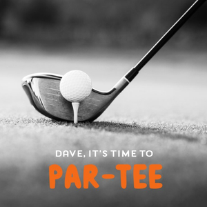 Moonpig Aperture Photographic Golf Club And Ball It's Time To Par-Tee Card