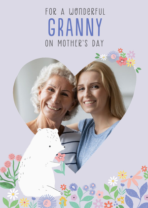 Pigment Photo Upload For A Wonderful Granny Mother's Day Card
