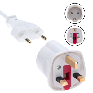 DFE 978652, Euro Plug Adaptor 2pin-3pin 13amp
