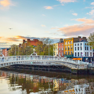 Moonpig Photographic The Ha'penny Bridge Over The River Liffey In Dublin, Ireland Just A Note Card