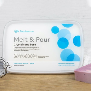SLS Free White Melt & Pour Soap Base, 1Kg - Stephenson