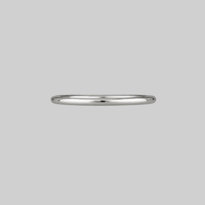 HOPE. Simple Silver Band Ring - Silver / XXSmall