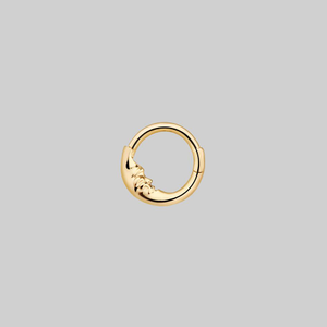 MAN IN THE MOON. Gold Clicker Ring - Septum - Gold / 8mm / 16ga (1.2mm)