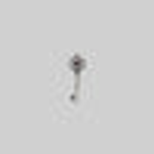 TWILIGHT. Skeleton Key Stud Earring - Silver - Silver / Single Right Ear