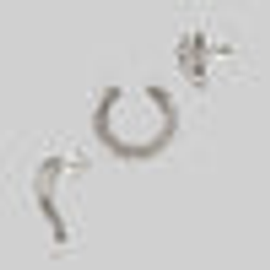 VEGA. 3 Piece Snake Wrap Earring - Silver