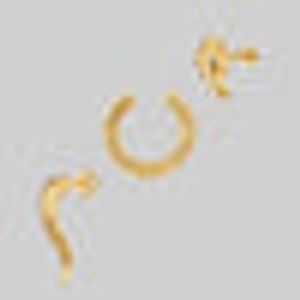 VEGA. 3 Piece Snake Wrap Earring - Gold