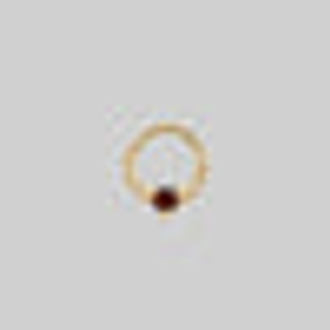 HEART & SOUL. Garnet Heart Septum Clicker Ring - Gold