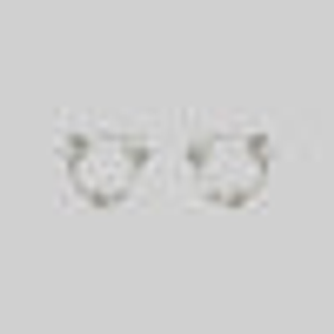 SURVIVAL. Symbolic Barbed Wire Clicker Hoop Earrings - Silver - Silver / Pair