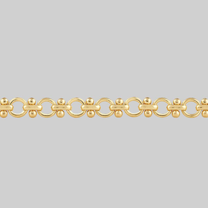 CELESTINA. Fancy Book Chain Choker - Gold