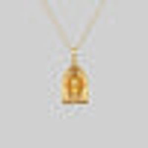 OMINOUS. Skull Under Glass™ Necklace - Gold