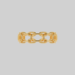 RESOLUTE. Double Chunky Chain Ring - Gold