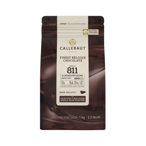 Callebaut recipe 811 dark chocolate (54.5%) buttons - 400g, 1kg, 2.5kg & 10kg