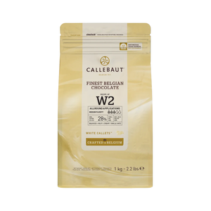 Callebaut w2 white chocolate (29.5%) buttons - 400g, 2.5kg and 10kg