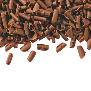 Barbara Decor milk chocolate blossom curls - 1kg and 4kg