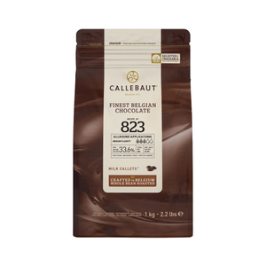 Callebaut recipe 823 milk chocolate (33.6%) buttons - 400g, 2.5kg & 10kg