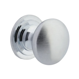 Bailey Rounded Cabinet Knob - 38mm - Satin Chrome - Elite Knobs & Handles