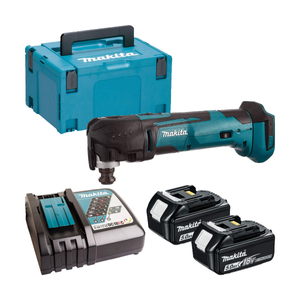 Makita DTM51RTJ 18V LXT Cordless Multi Cutter Multi Tool With 2x5Ah Batts With Makpac 3 Case
