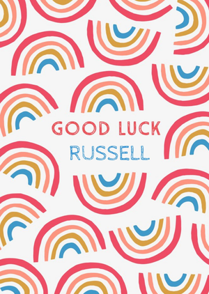 Natalie Alex Designs Arty Trendy Illustrated Good Luck Card