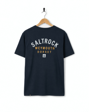 Weymouth Location Mens T-Shirt in Blue
