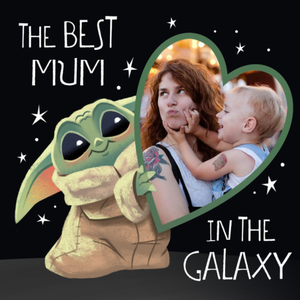 Disney Star Wars The Mandalorian The Best Mum In The Galaxy Photo Upload Mother's Day Card