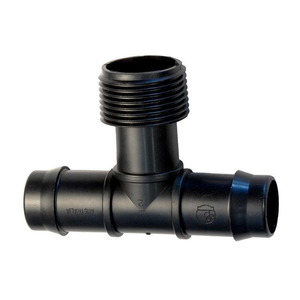 Threaded Tee 19mm Line x 3/4" BSPM