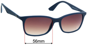 Sunglass Fix Replacement Lenses for Ray-Ban RB7047 - 56mm Wide