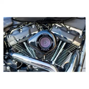 S&S Stealth Air Stinger Kit With Gloss Black Teardrop Cover For 2018-2024 Softail, 2017-2025 Touring & Trike M8 (Gen 1) Models (170-0718A)