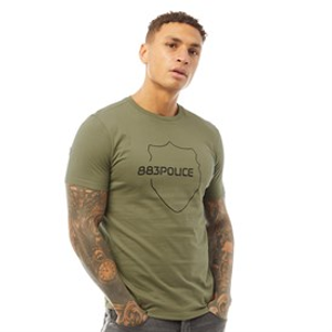 883 Police Mens Croston T-Shirt Sage