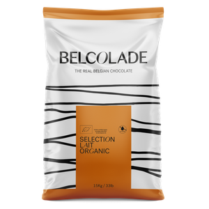 Belcolade organic milk chocolate (39%) buttons - 15kg
