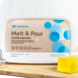 Crystal OMP Organic Melt & Pour Soap Base, 1Kg - Stephenson